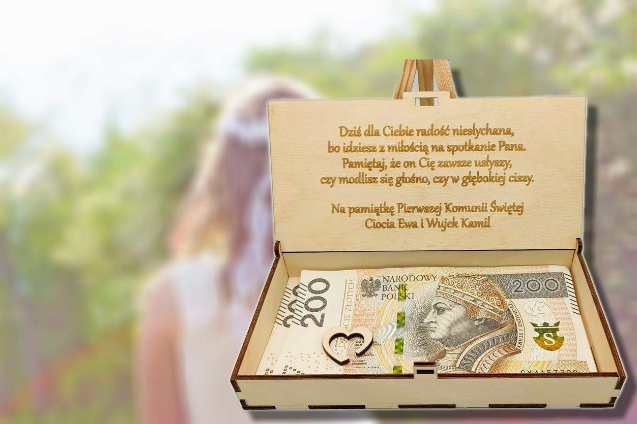 Pudełko na gotówkę Komunia Święta 4 wzory! 6