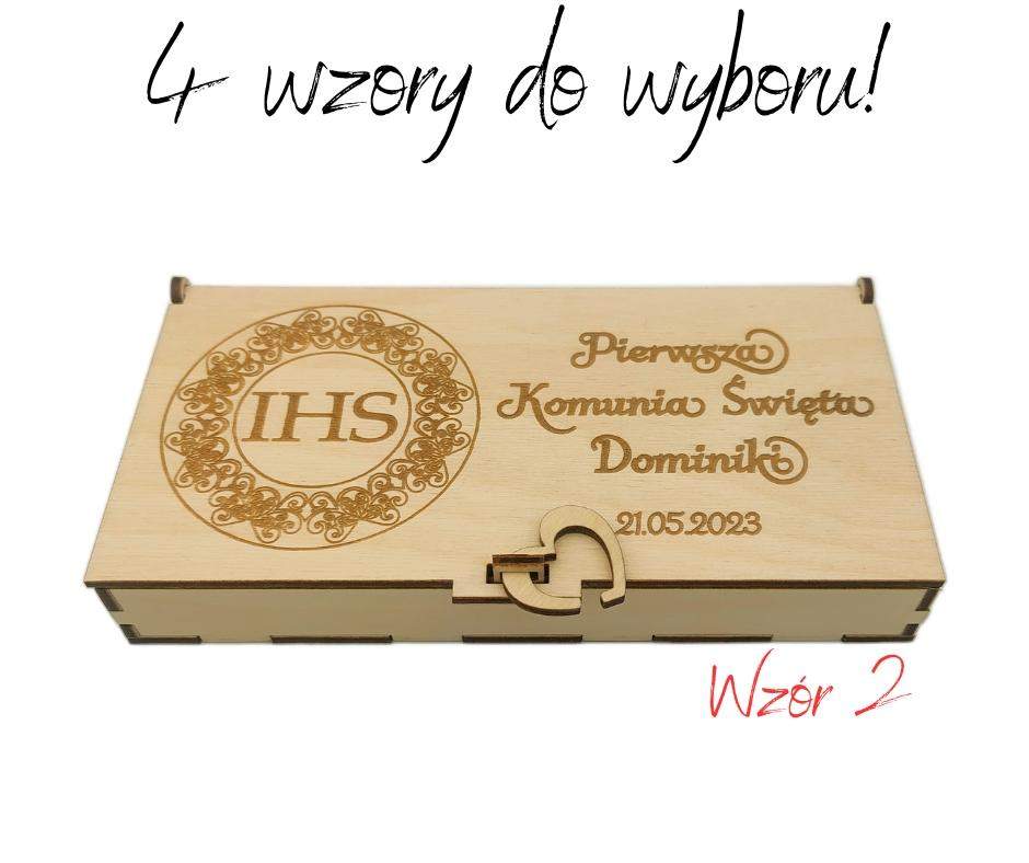 Pudełko na gotówkę Komunia Święta 4 wzory! 2