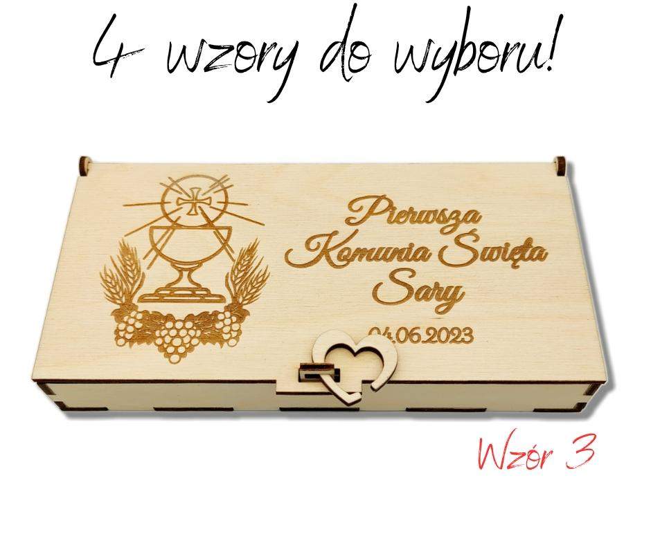 Pudełko na gotówkę Komunia Święta 4 wzory! 3