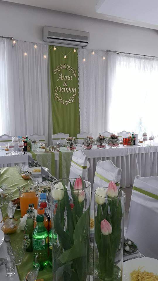 Wieniec na ściankę weselną wzór "Listki" 3