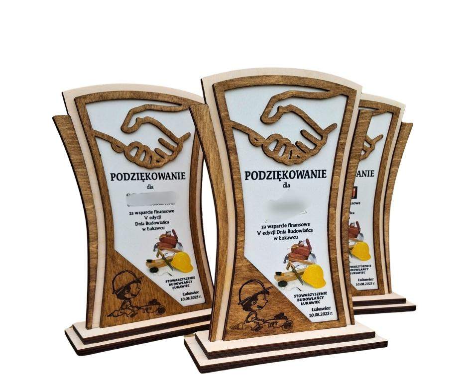 Statuetka podziękowanie wzór 6 dla firm, pod imprezy (dłonie) 1