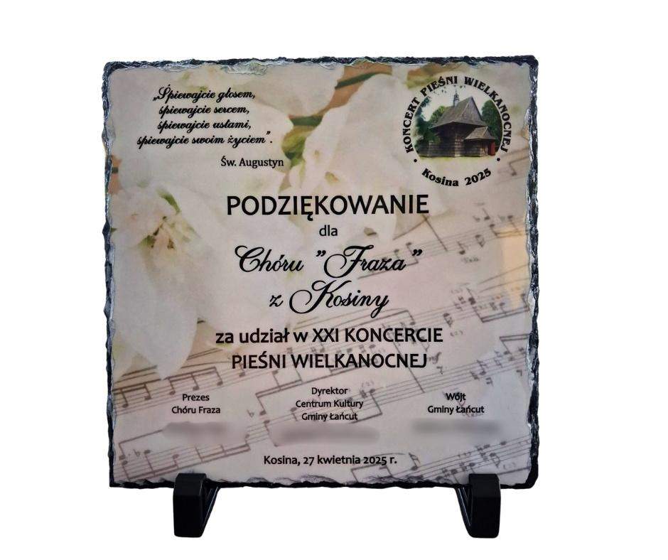 Podziękowanie na kamieniu (fotogranit) + skrzyneczka drewniana z grawerem 7