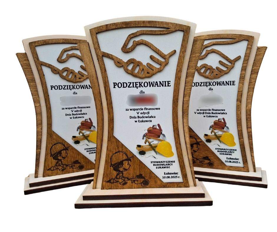 Statuetka podziękowanie wzór 6 dla firm, pod imprezy (dłonie) 2