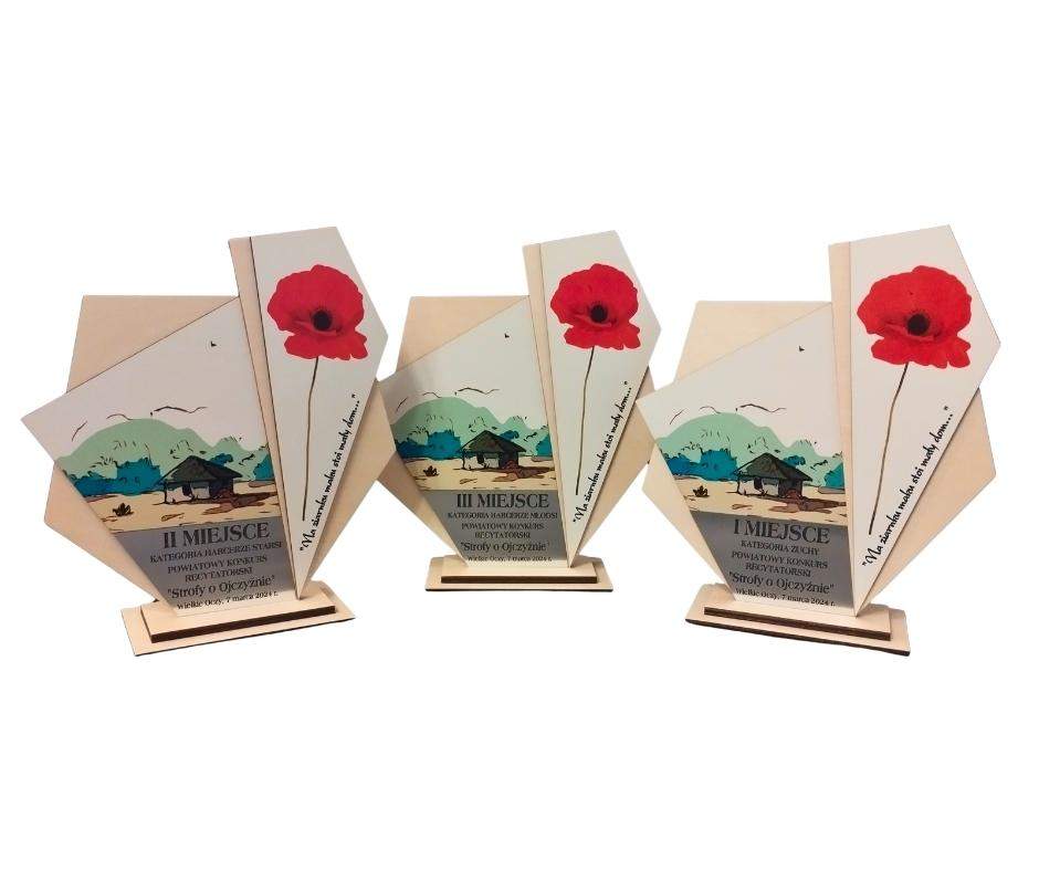 Statuetka drewniana warstwowa wzór 5 konkursowa 26cm 2