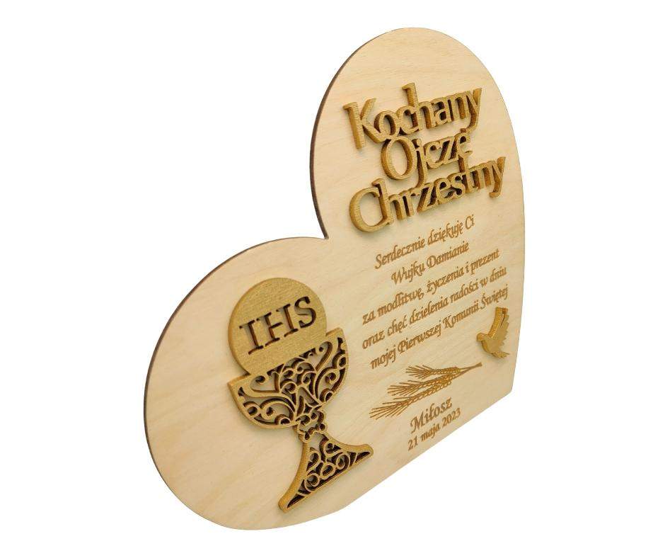 Podziękowanie Serce Dla ojca Chrzestnego 1