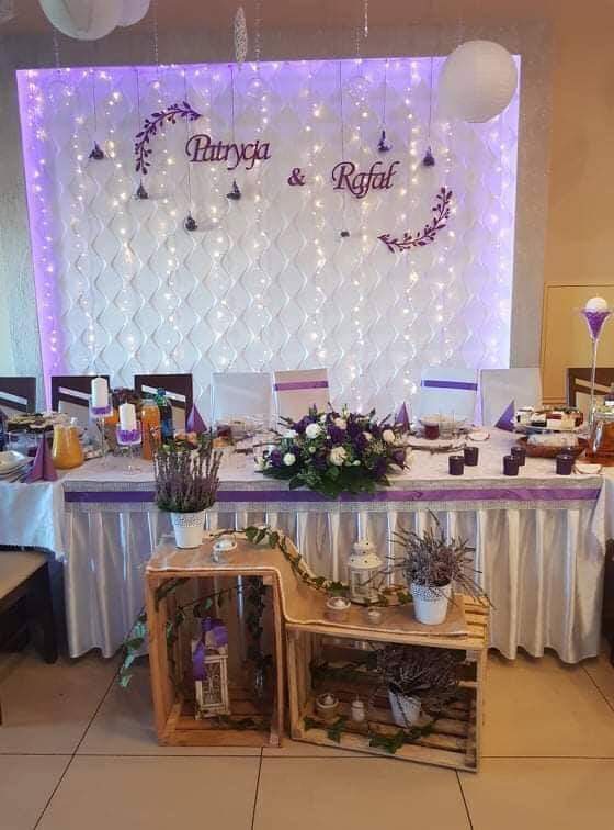 Wieniec na ściankę weselną wzór "Listki" 4