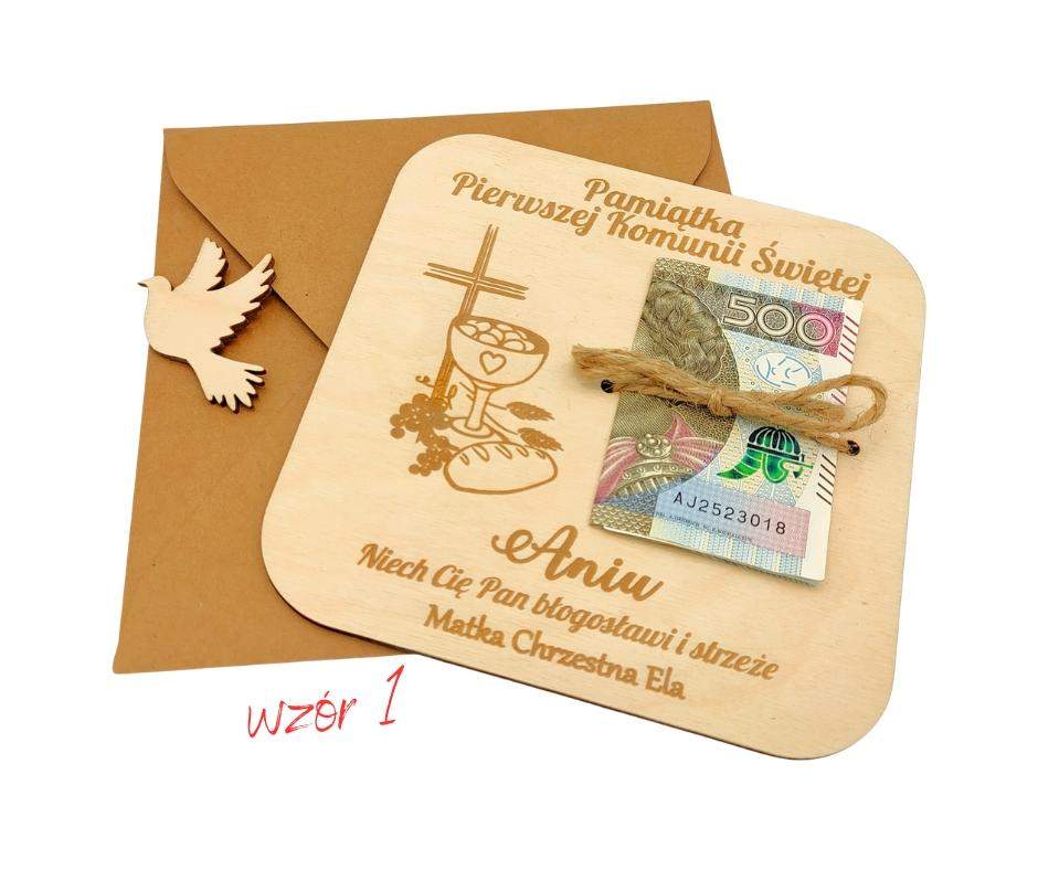 Bon na Komunię Świętą z dedykacją i życzeniami 1