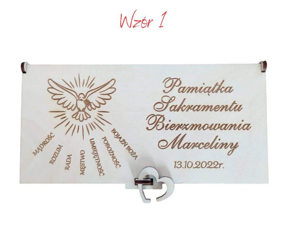 Pudełko na pieniądze Bierzmowanie 2 wzory! 1