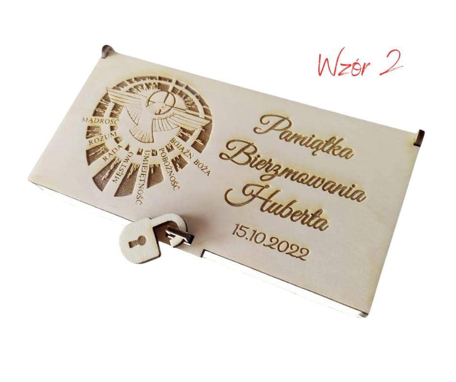 Pudełko na pieniądze Bierzmowanie 2 wzory! 3