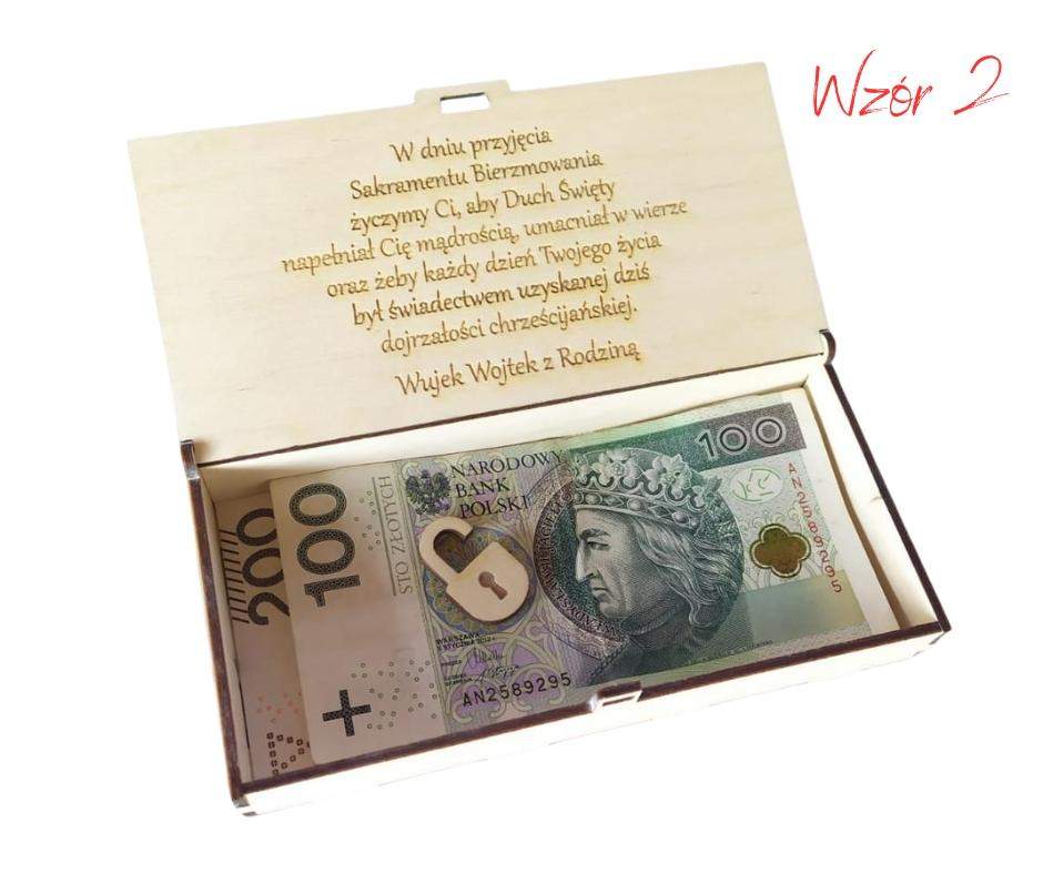 Pudełko na pieniądze Bierzmowanie 2 wzory! 4