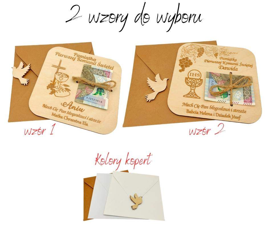 Bon na Komunię Świętą z dedykacją i życzeniami 0
