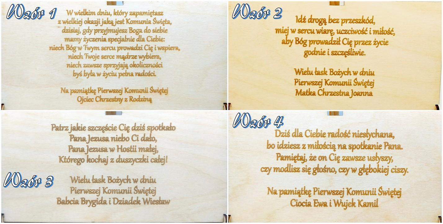 Pudełko na gotówkę Komunia Święta 4 wzory! 5